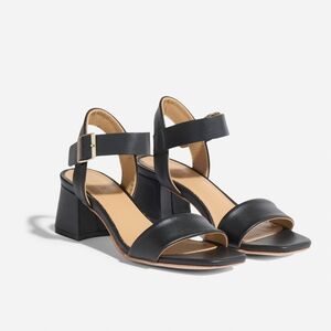 Nisolo Stella Go-To Block Heel Sandal Black